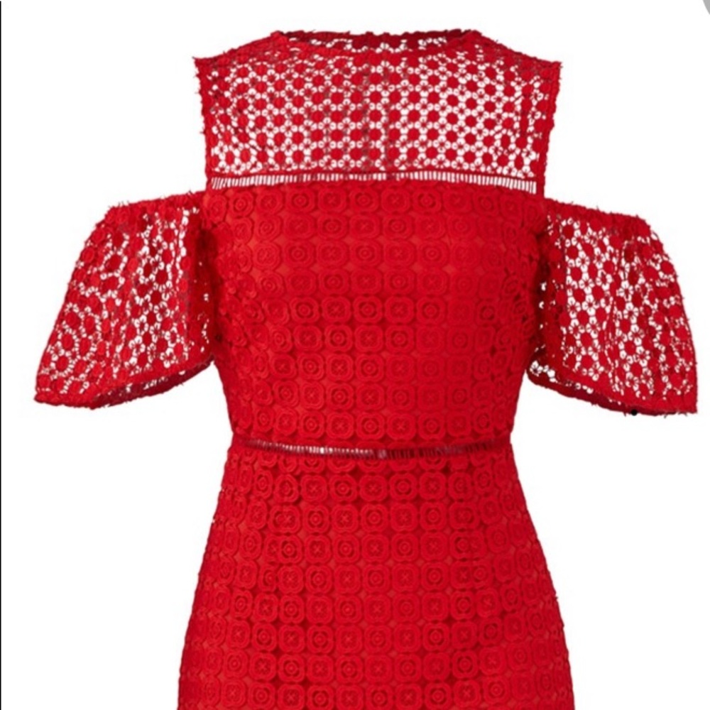🔥SALE🔥 Slate & Willow Red Laced Holiday Dress